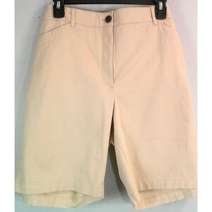 Talbots Plus Weekend Bermuda Shorts Women's 16W Simply Flattering Khaki NEW